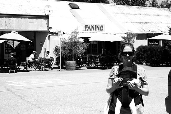 Outside Panino in Los Olivos with Ella Outside Panino in Los Olivos with Ella