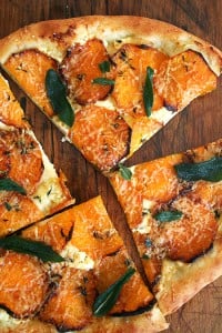 butternut squash pizza with crispy sage