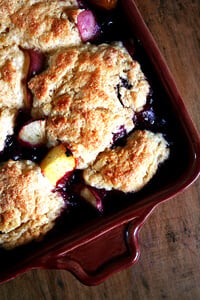 Peach Blueberry Cobbler