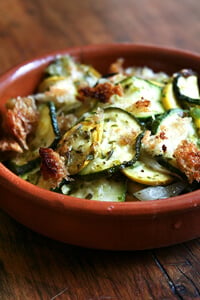 summer squash gratin