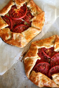 Tomato, Corn & Gruyère Galette
