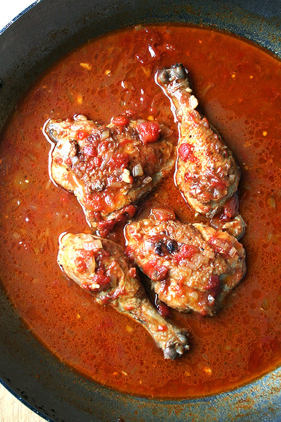 Braised Chicken with Sherry & Sherry Vinegar