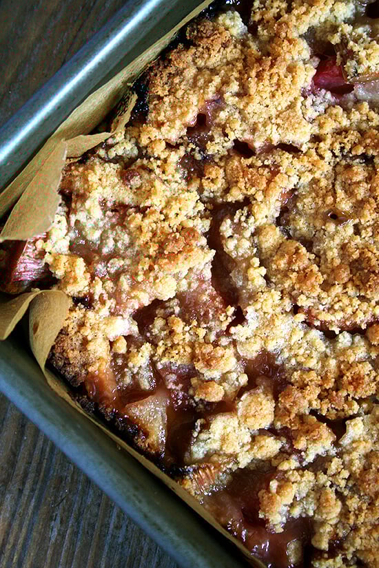 rhubarb buckle rhubarb buckle