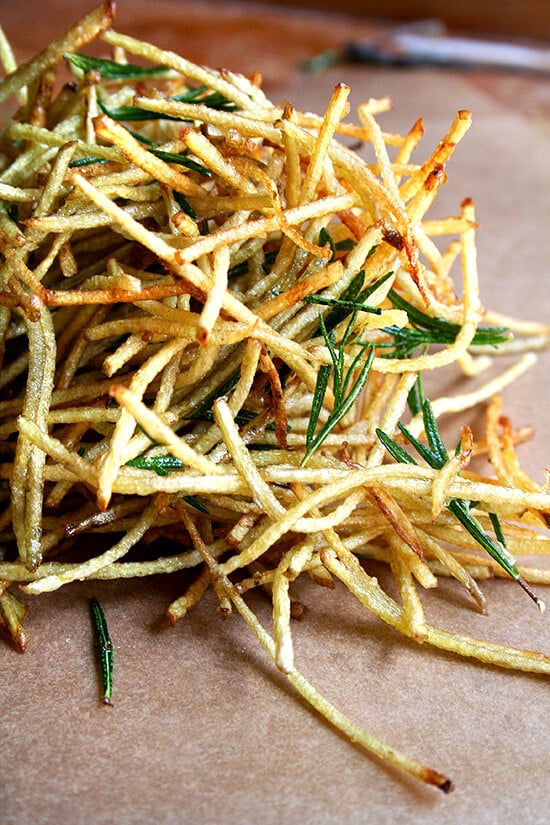 fries with lemon salt & rosemary fries with lemon salt & rosemary