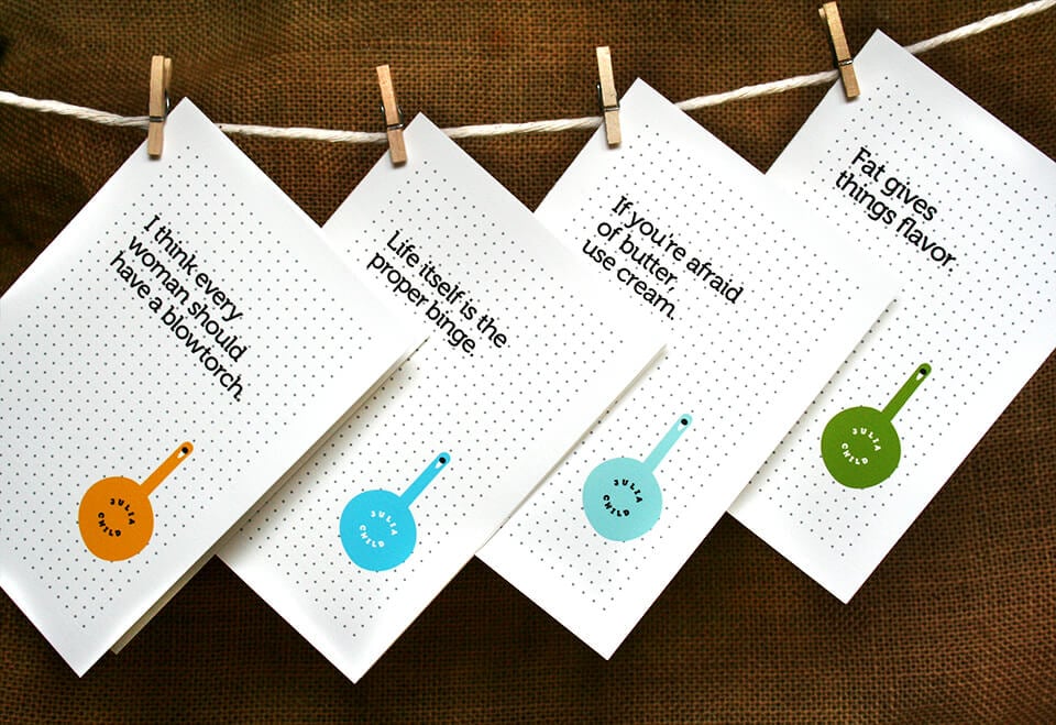 Julia Child notecards (vertically oriented) Julia Child notecards (vertically oriented)