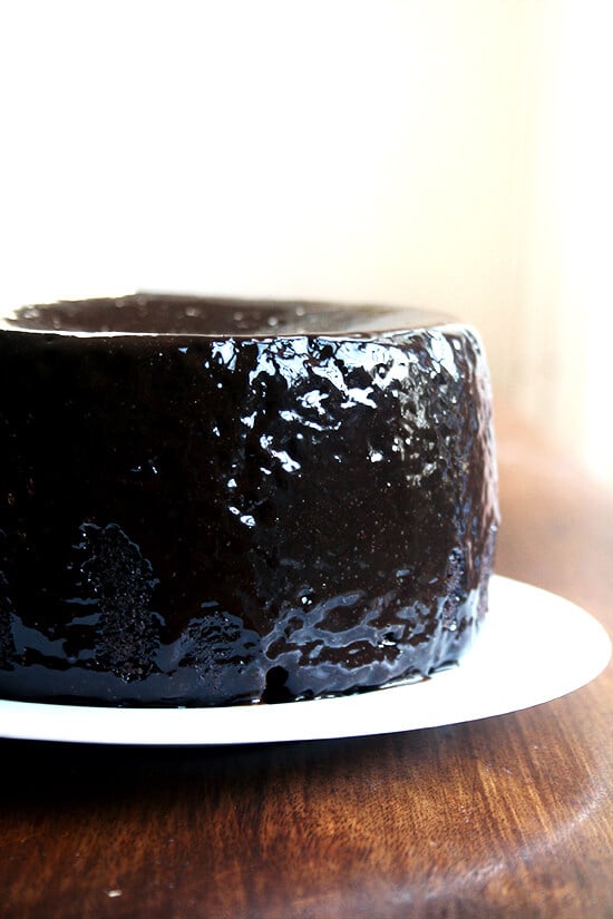 chocolate cake with chcolate glaze chocolate cake with chcolate glaze