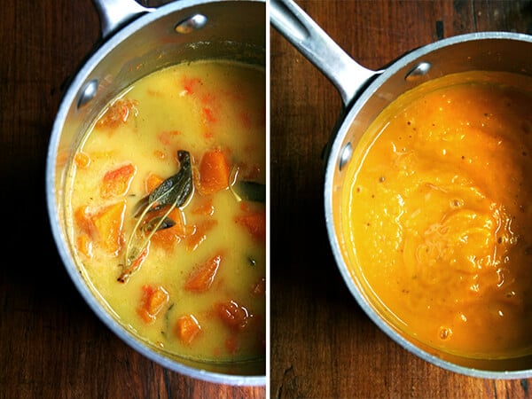 sauce, unpuréed and puréed sauce, unpuréed and puréed