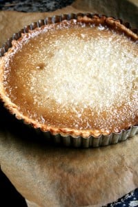 maple cream tart, just baked