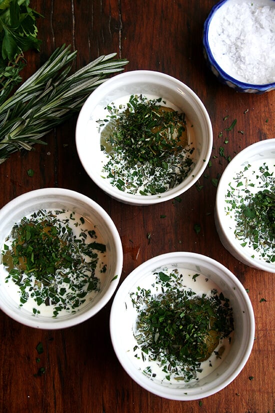 eggs with herbs