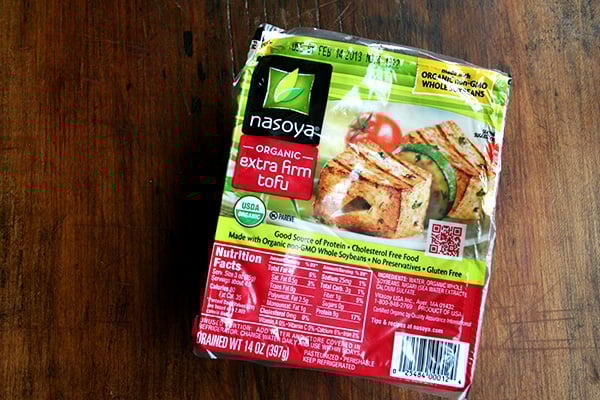 extra-firm tofu package
