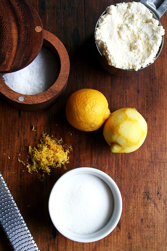 lemon-ricotta filling ingredients