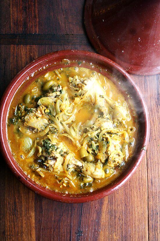 chicken with preserved lemon and green olives