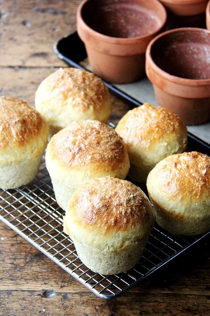 flowerpot peasant bread
