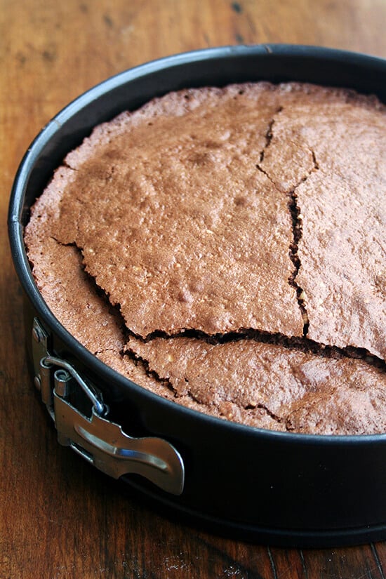 Torta recién horneada en forma de primavera pan